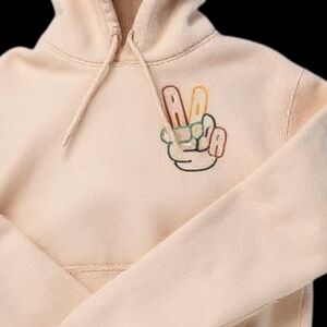 Adidas Original Peace Sign Hoodie Sz M